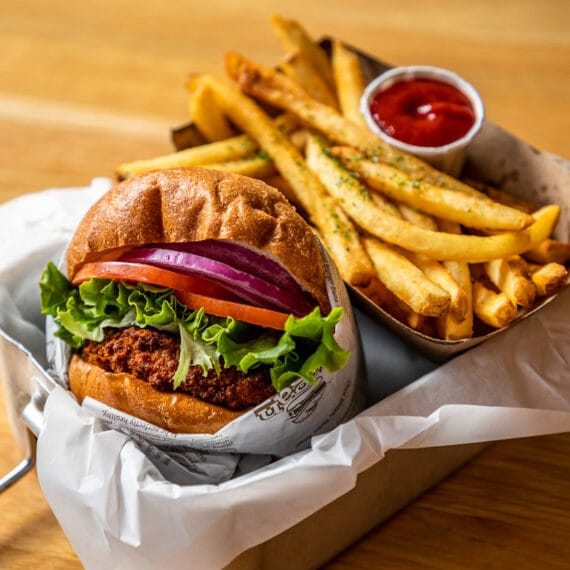 High-quality restaurant photography showcasing local cuisine in Portland, Oregon.